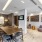 meeting table in front of wall mounted tv in clubroom