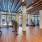 spacious and bright fitness center