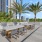 rooftop grilling stations and dining tables