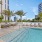 grilling area next to rooftop swimming pool