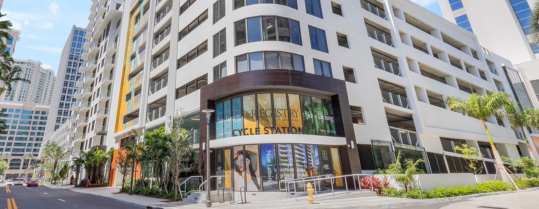The Registry Las Olas entrance exterior